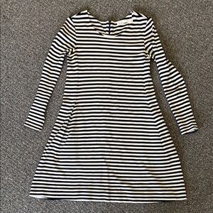 Madewell Hi-Line Striped Long Sleeve Dress